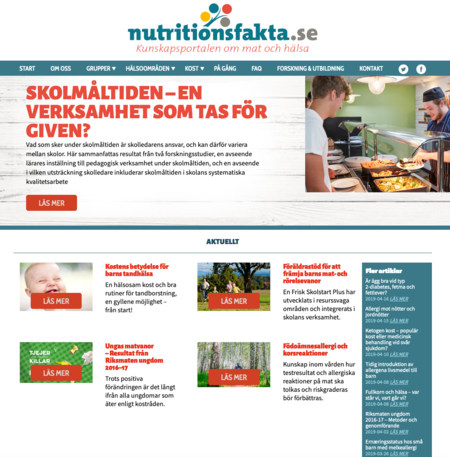 Skärmdump från sajten nutritionsfakta.se