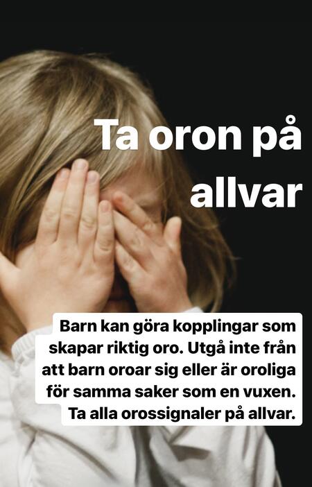 Ta oron på allvar